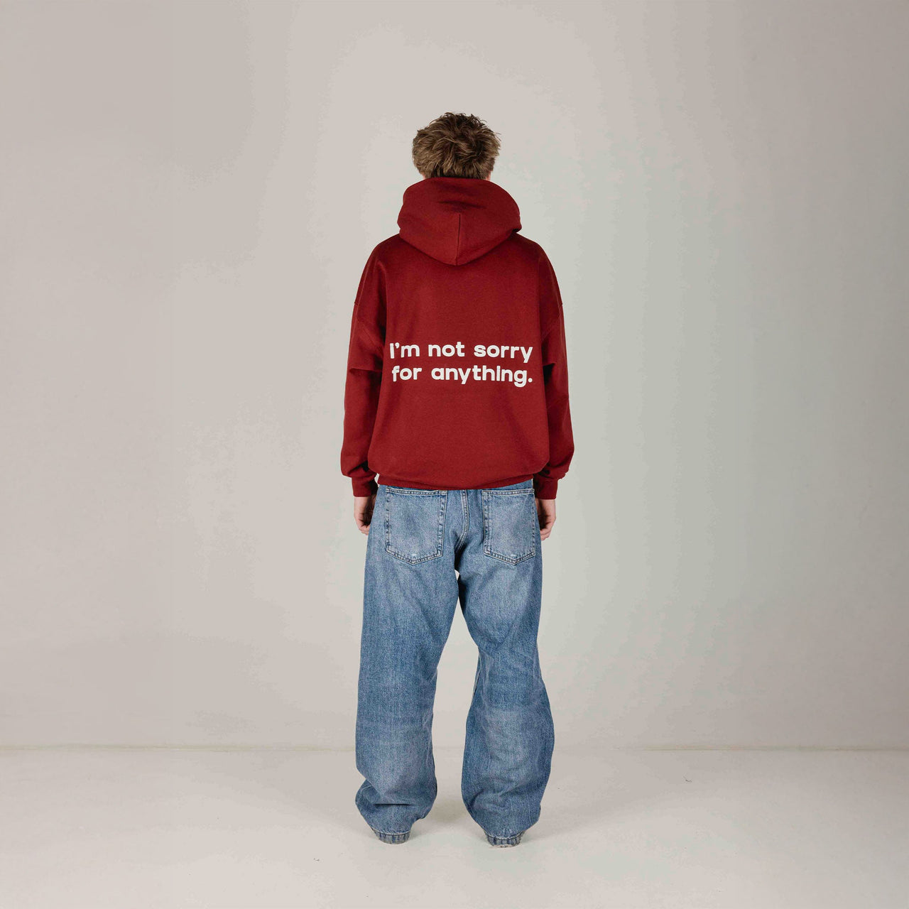 Compliments Not Sorry for Anything Dark Red Hoodie