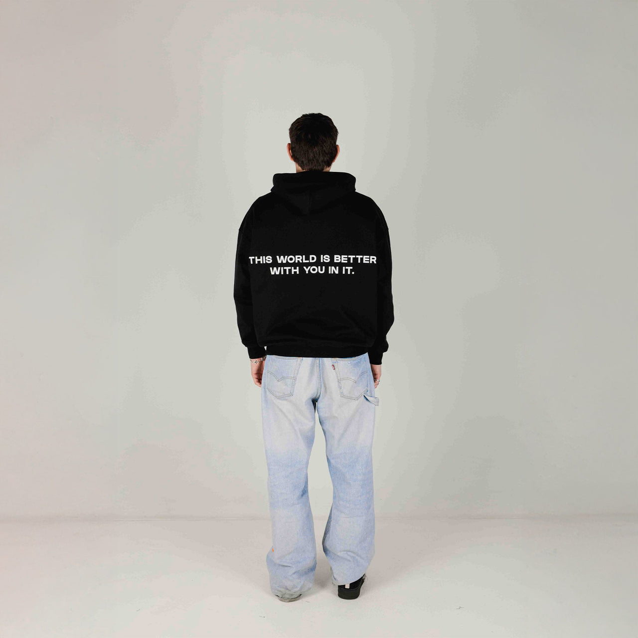 Compliments The World Better With You in It Black Hoodie