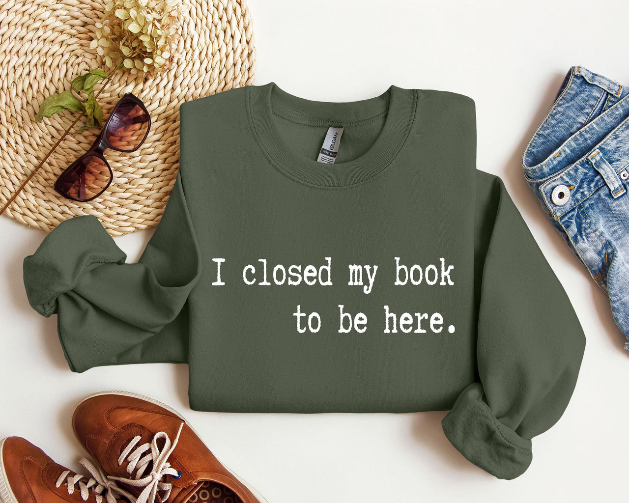 I Closed My Book Reading Humor For Book Lovers And Avid Readers Everywhere Graphic Sweatshirt
