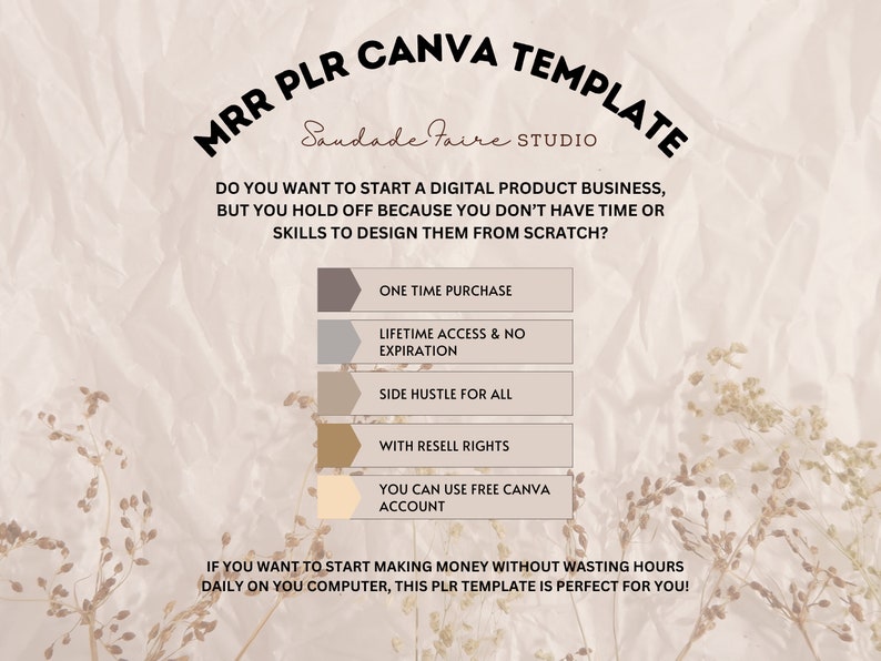 PLR Planner, PLR Meal Planner Weekly Meal Menu Planner, Done for you Canva Editable Template, Resell Digital Product, Meal Plan Template