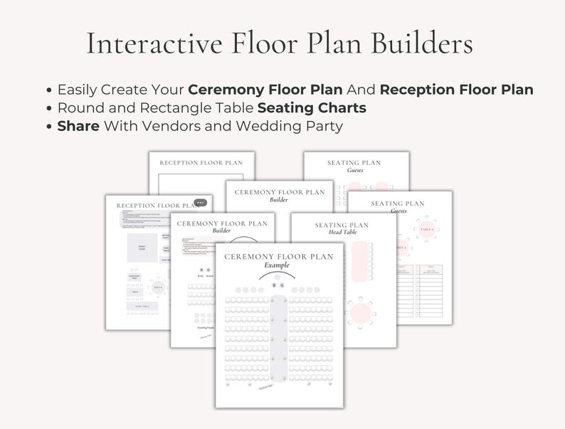 600 Page Canva Wedding Planner Template Bundle, Wedding Checklist, Engagement Party Binder,  Wedding Itinerary, Wedding Day Binder