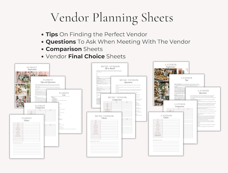 600 Page Canva Wedding Planner Template Bundle, Wedding Checklist, Engagement Party Binder,  Wedding Itinerary, Wedding Day Binder