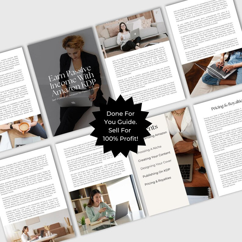 Amazon KDP Guide: Passive Income eBook with MRR + PLR (Digital Download)