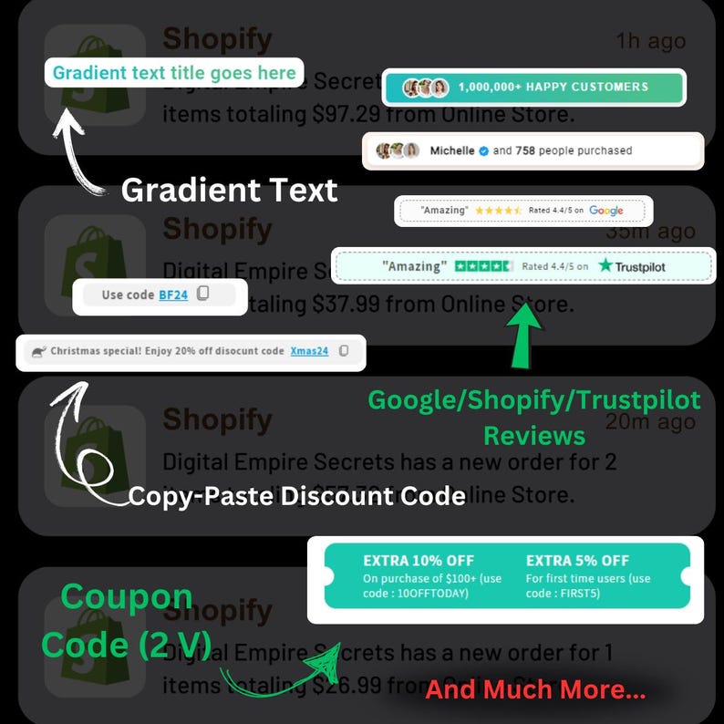 Shopify Liquid Codebook bundle - 220+ Customizable Website Codes PLR/MRR - All themes compatible - work for all templates (Digital Download)