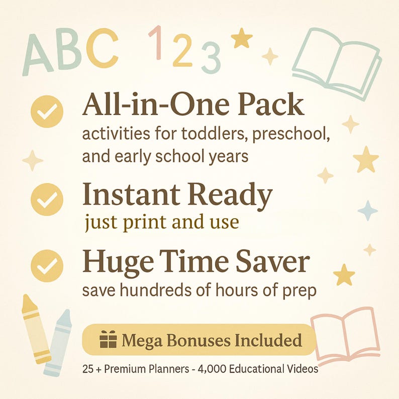 36,000+ Kids Learning Worksheets Plr Mrr Homeschool Mega Bundle