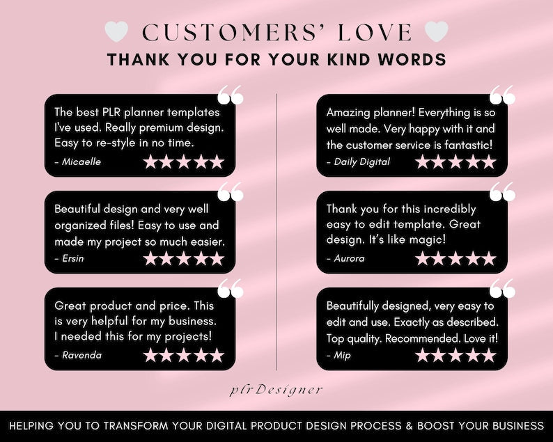 PLR Undated Digital Planner, Hyperlinked. Premium Design, Aesthetic Pink Pastels PLR Canva Template Resell Planner with Private Label Rights