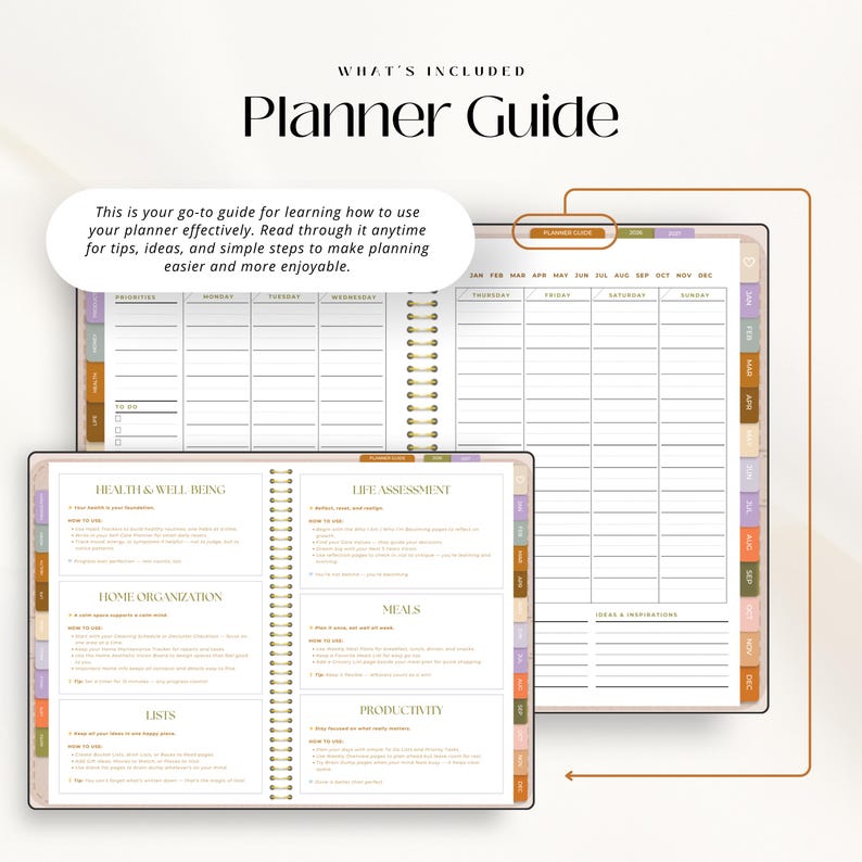 2026 Digital Planner | ADHD-Friendly Hyperlinked GoodNotes Planner | Goal, Budget, Health & Home Organizer | Undated Life Plan