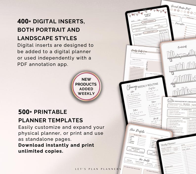 SHOP BUNDLE 2026 Digital Planner GoodNotes iPad Template Android Notability Journal Stickers Printables & Inserts