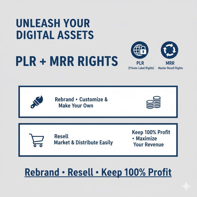 55 Million+ PLR MRR Digital Products Mega Bundle | Resellable eBooks, Courses & Templates | Digital Download