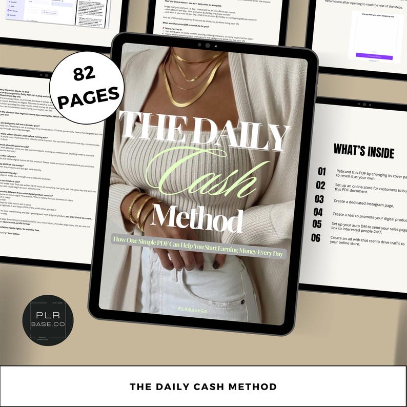 Daily Cash Method Bundle: Digital Business PLR & MRR