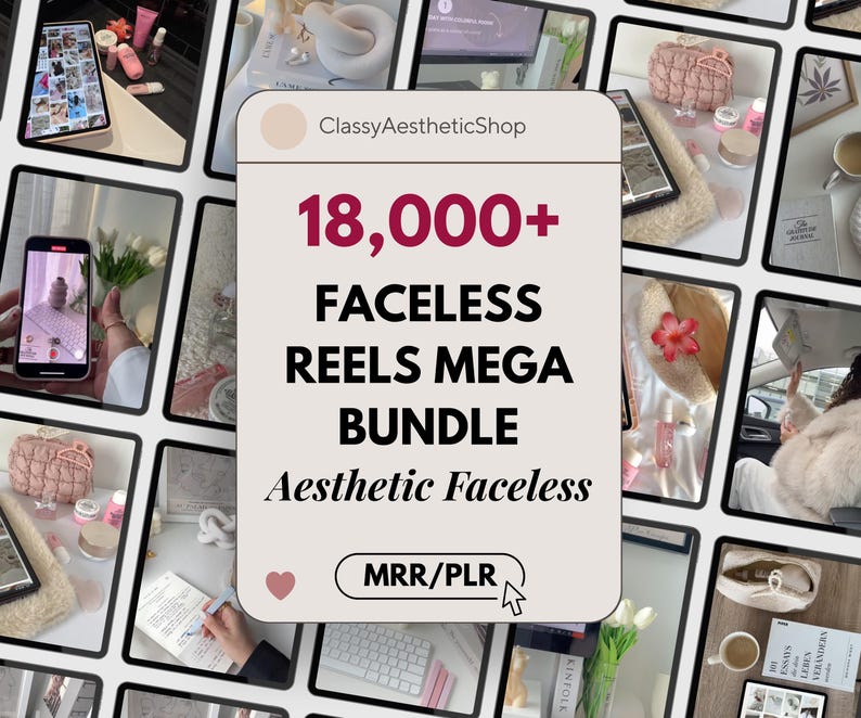 18000+ Faceless Reels Bundle for Content Creators & Online Businesses | Viral Digital Marketing Videos for Instagram, TikTok (MRR/PLR)