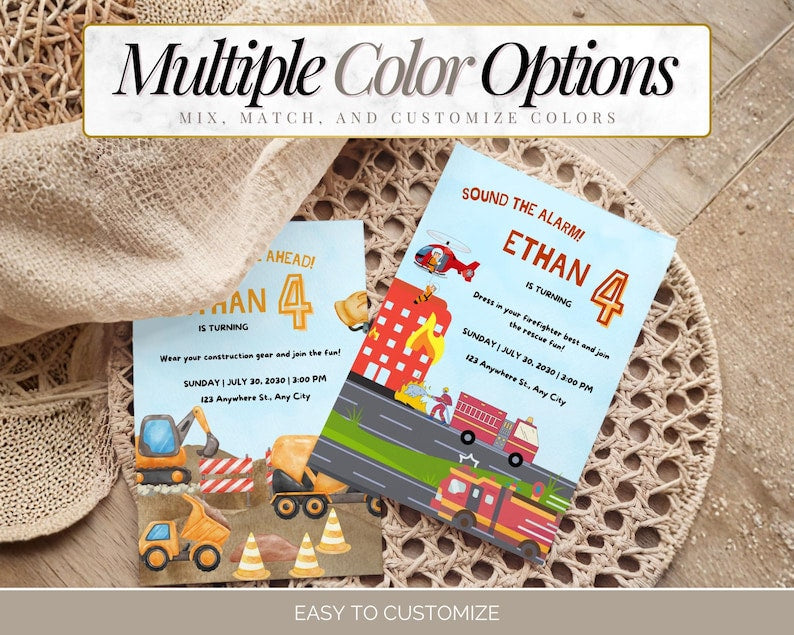 Digital Birthday Invitations Bundle | PLR & MRR Digital Product | 35 Canva Templates for Print on Demand and Digital Marketing