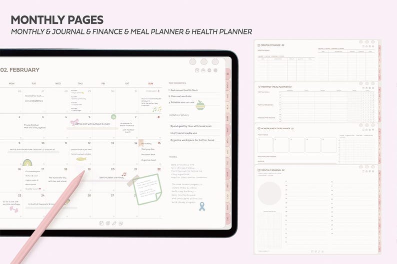 2026 ADHD Planner ChatGPT (Pink) Notability, Goodnotes Planner, iPad Planner, Daily Weekly Monthly Planner, Productivity, Self Care Planner