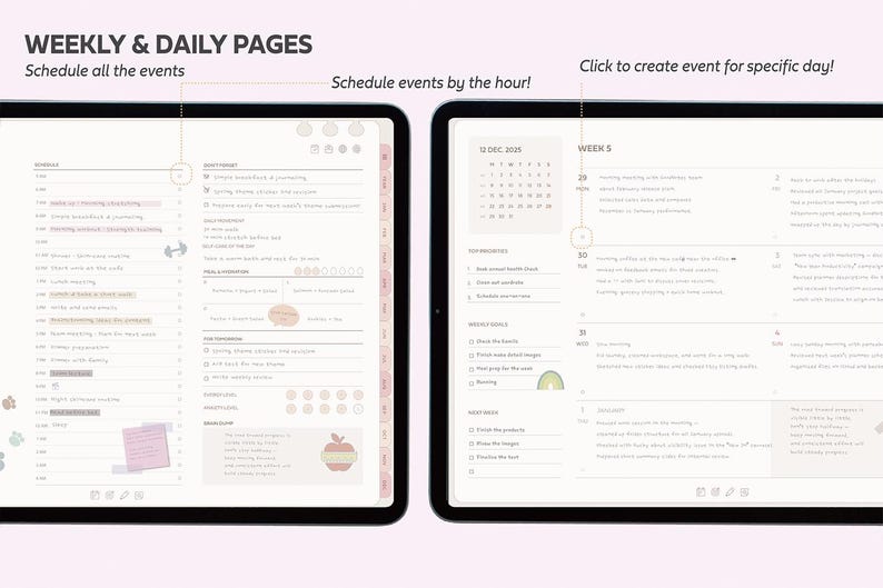 2026 ADHD Planner ChatGPT (Pink) Notability, Goodnotes Planner, iPad Planner, Daily Weekly Monthly Planner, Productivity, Self Care Planner