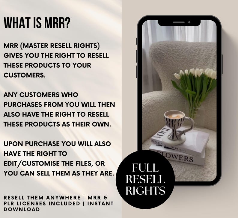 25,500+ Faceless Reels Bundle with PLR & MRR, Ready-To-Resell Digital Product Vault, Private Label Rights, Canva Editable, Faceless Video