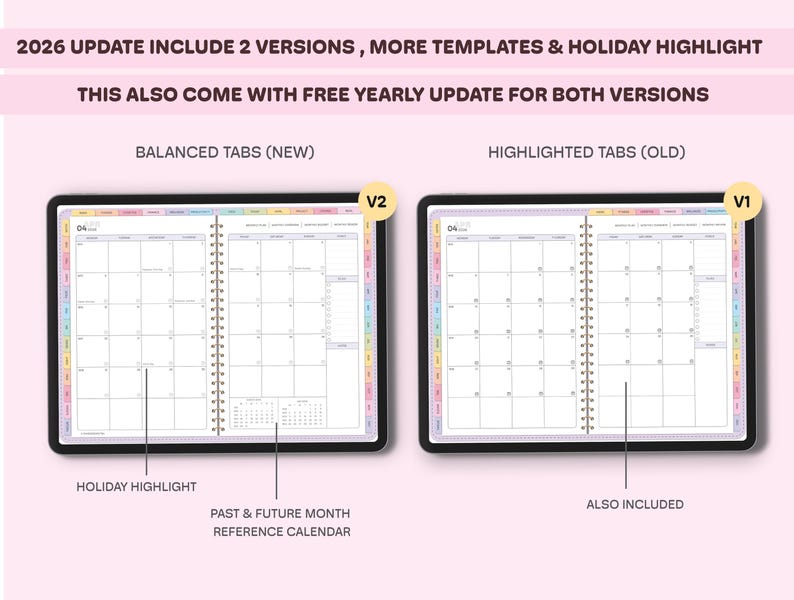 All-in-One Digital Planner 2026, 2027, 2028 Digital Planner, Digital Journal, Digital Goodnotes Template, Weekly, Daily Planner, Notability