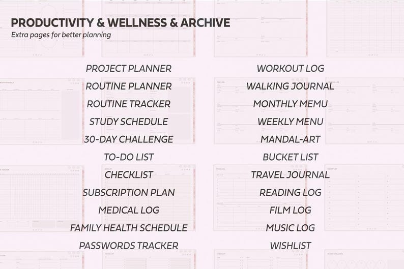 2026 ADHD Planner ChatGPT (Pink) Notability, Goodnotes Planner, iPad Planner, Daily Weekly Monthly Planner, Productivity, Self Care Planner