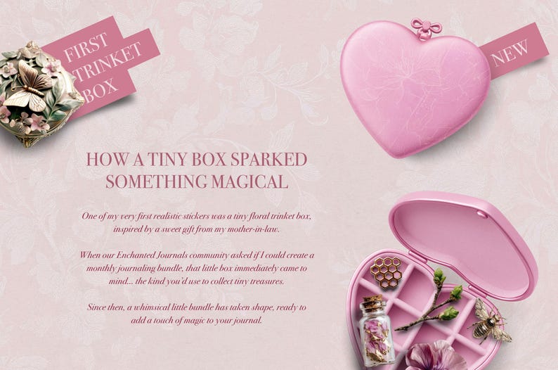 Digital Sticker Bundle Jane Austen Trinket Box | Realistic Goodnotes Stickers Regency Era | Feminine Journaling Kit PNG