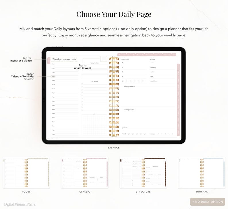 2026 Ultimate Digital Planner | Monthly, Weekly, Daily Planner, iPad Planner, Hyperlinked Digital Planner, Goodnotes Planner, Notability
