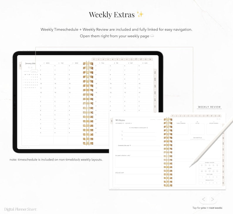 2026 Ultimate Digital Planner | Monthly, Weekly, Daily Planner, iPad Planner, Hyperlinked Digital Planner, Goodnotes Planner, Notability