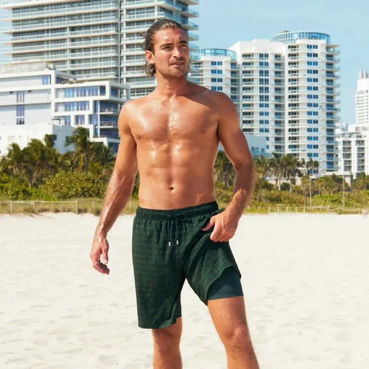 Men’s Premium Compression-Lined Hybrid Shorts – Ipanema