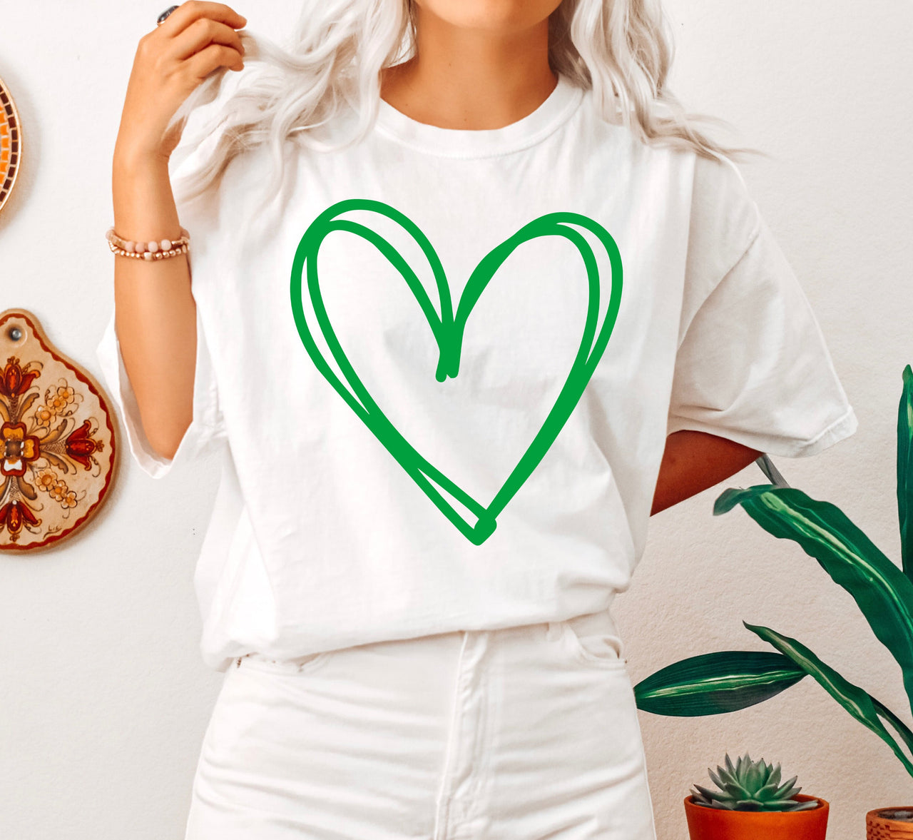 Double Heart St Patrick's Day Celebration Edition Limited Release Comfort Colors Tee