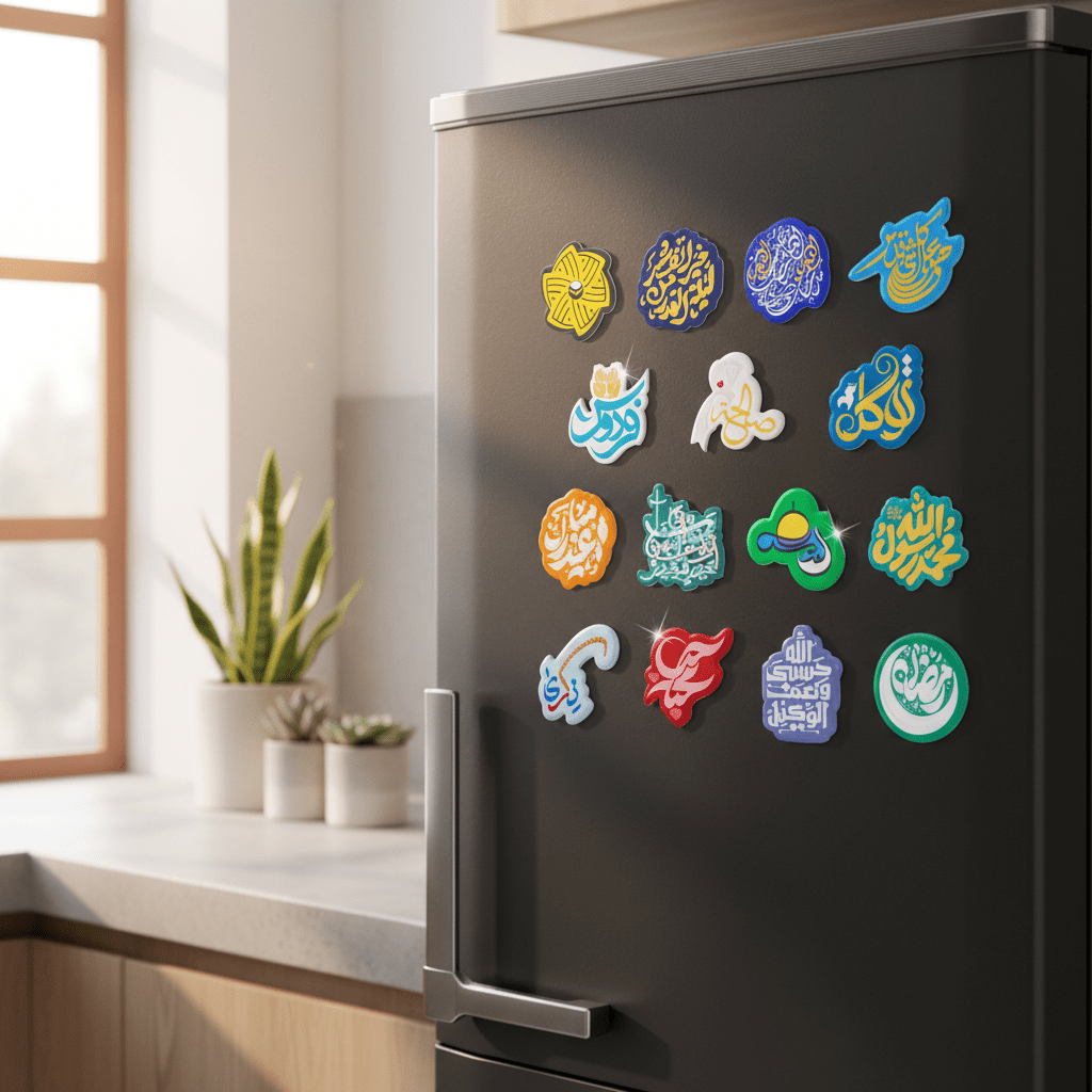Islamic Design Souvenir Refrigerator Magnet Set (MAC328)