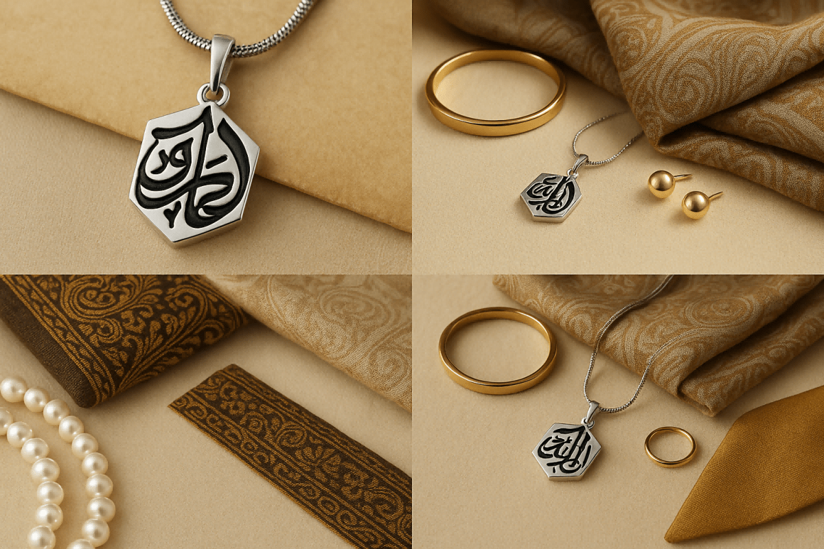 Islamic Geometric Pendants | Islamic Charms Pendants Collection (MAC271)