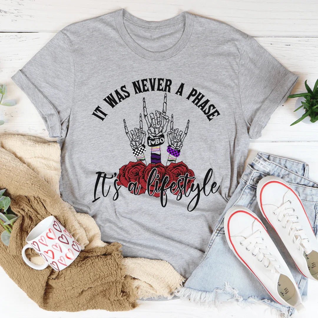 It Was Never A Phase Emo Tee