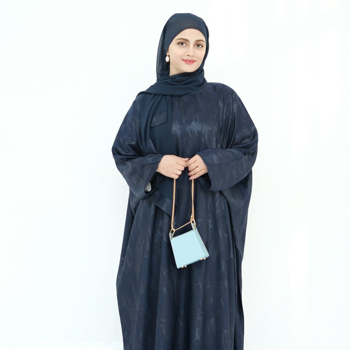Jacquard Batwing Maxi Abaya(MA447)