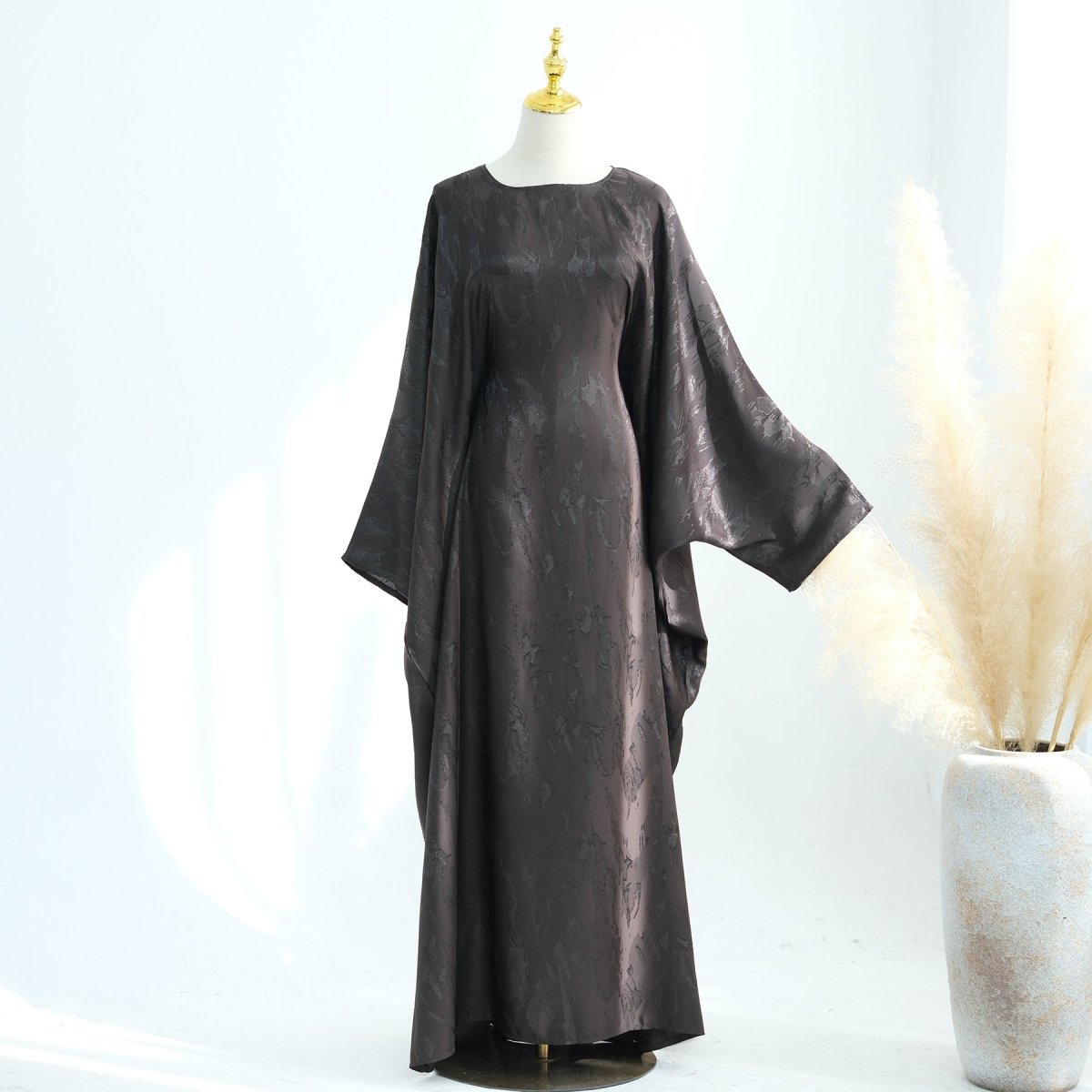 Jacquard Batwing Maxi Abaya(MA447)