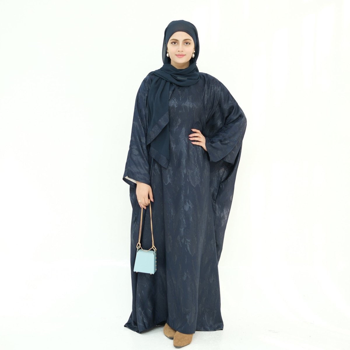 Jacquard Batwing Maxi Abaya(MA447)