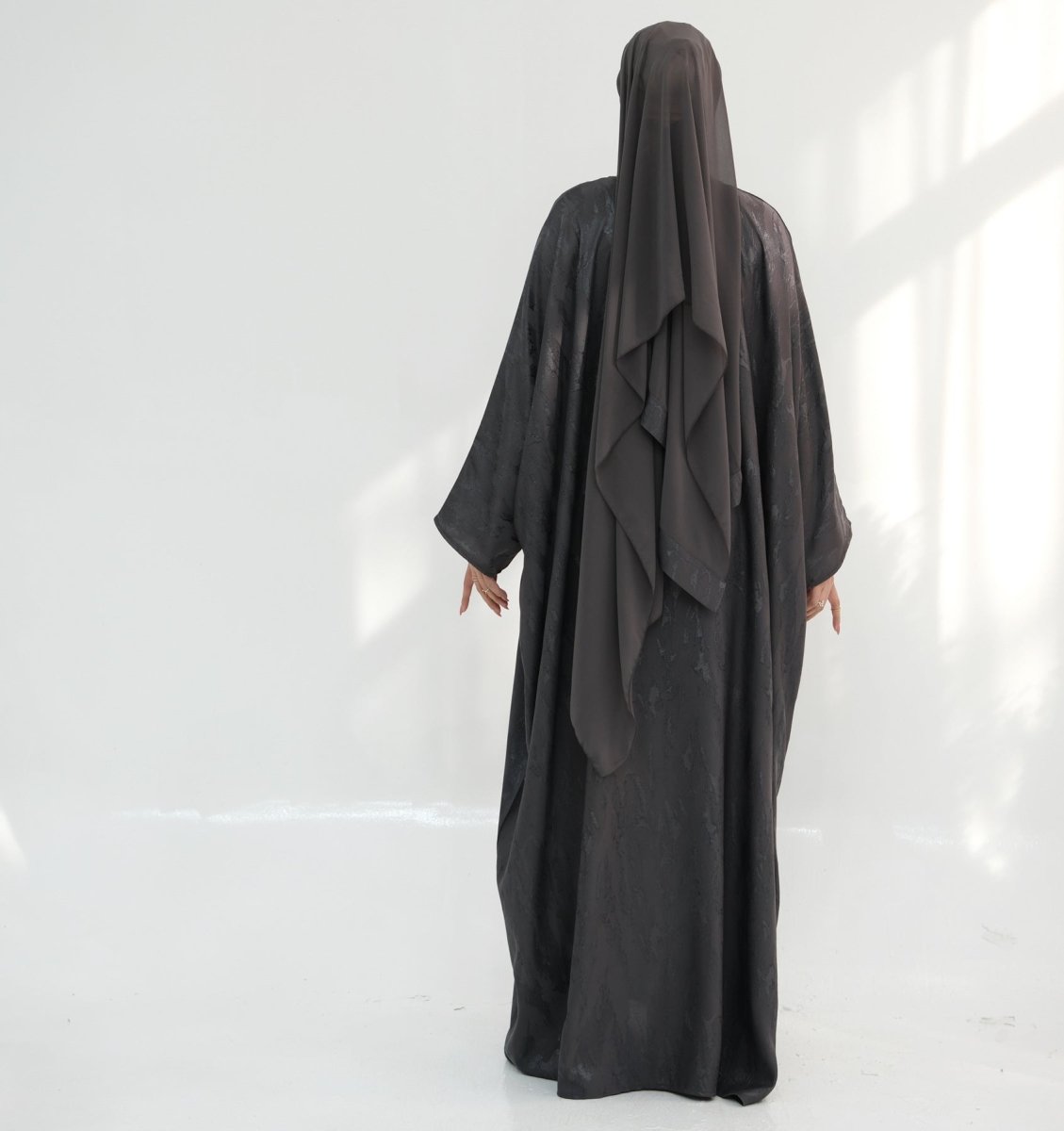 Jacquard Batwing Maxi Abaya(MA447)