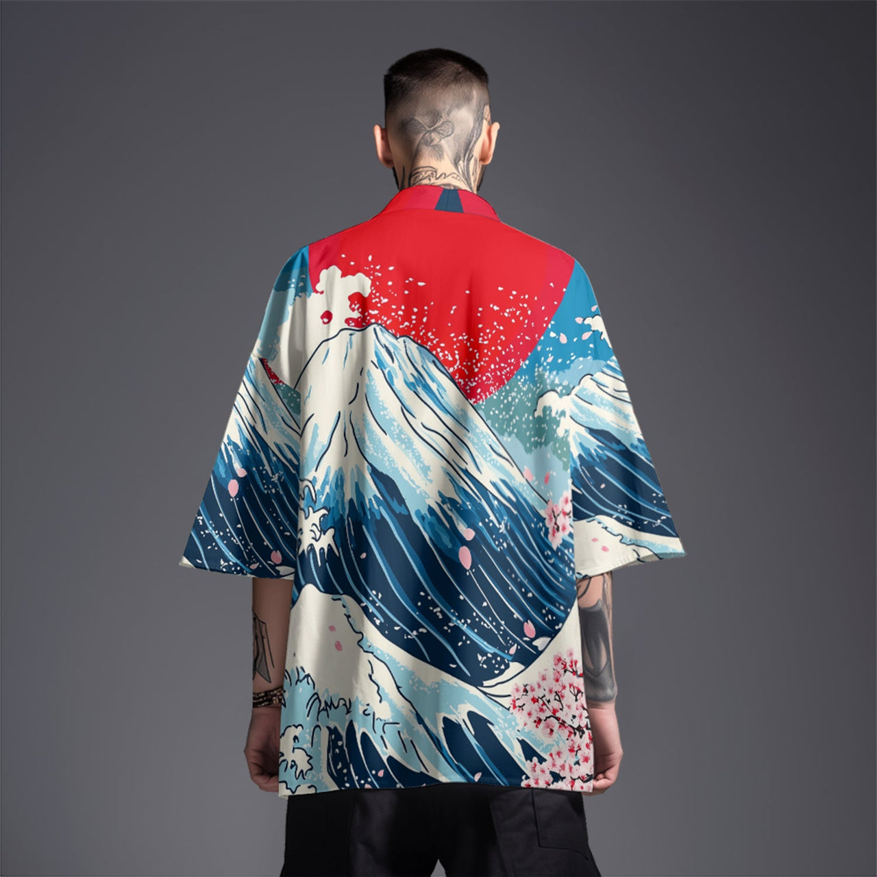 K28 Fuji Waves Kimono