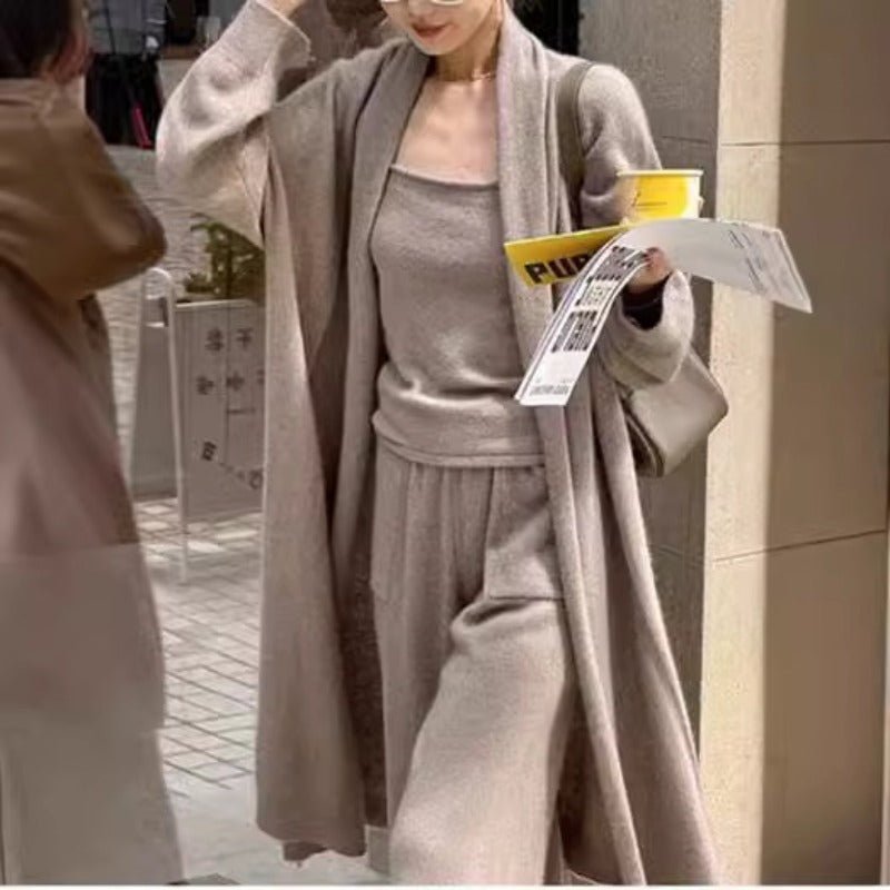 Lazy Style Three-Piece Knit Set(MS165)