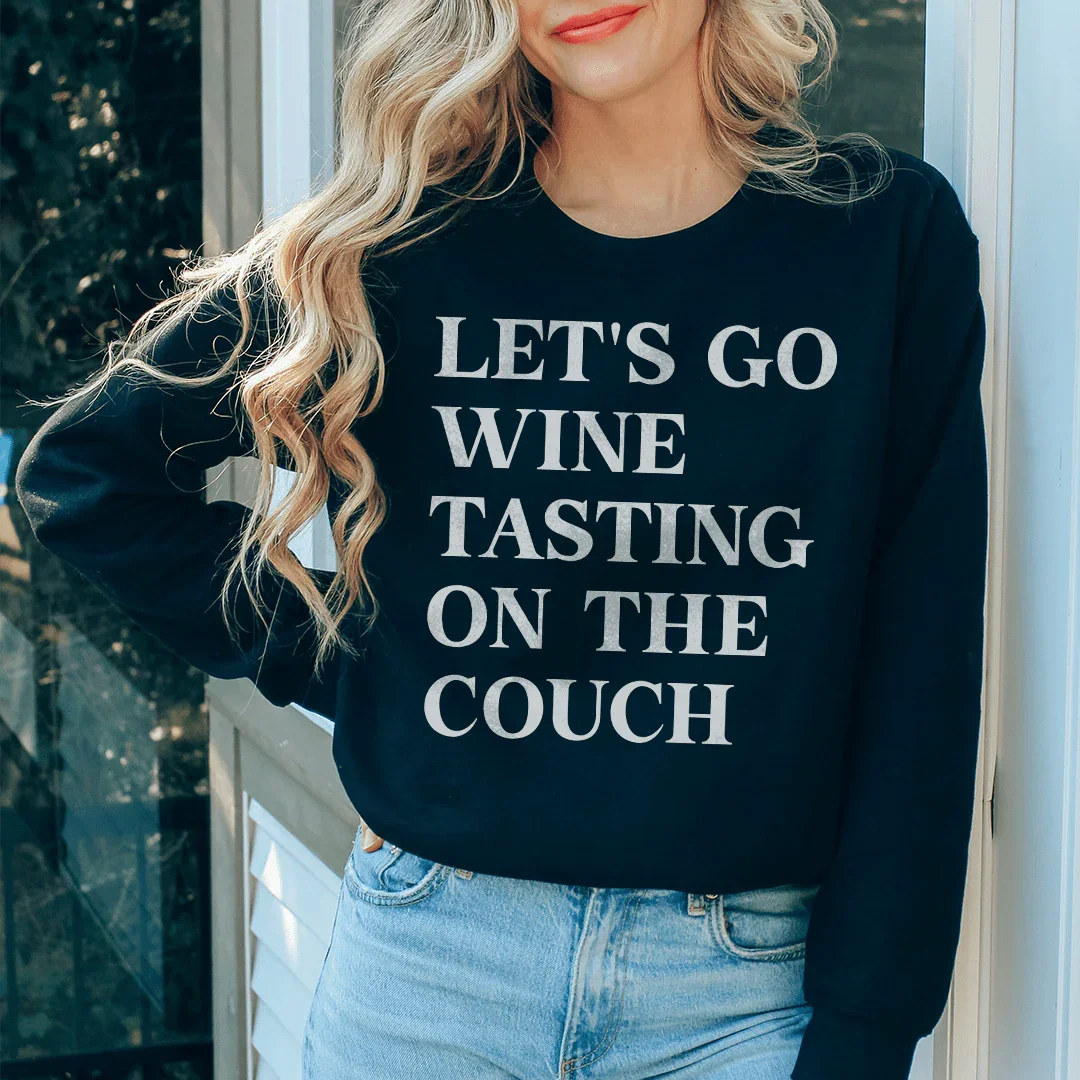 Let's Go Wine Tasting On The Couch Tee
