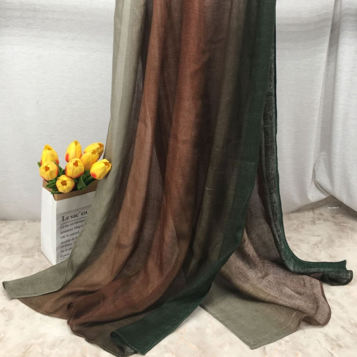 Lightweight Breathable Gradient Shawl Hijab (MH194)