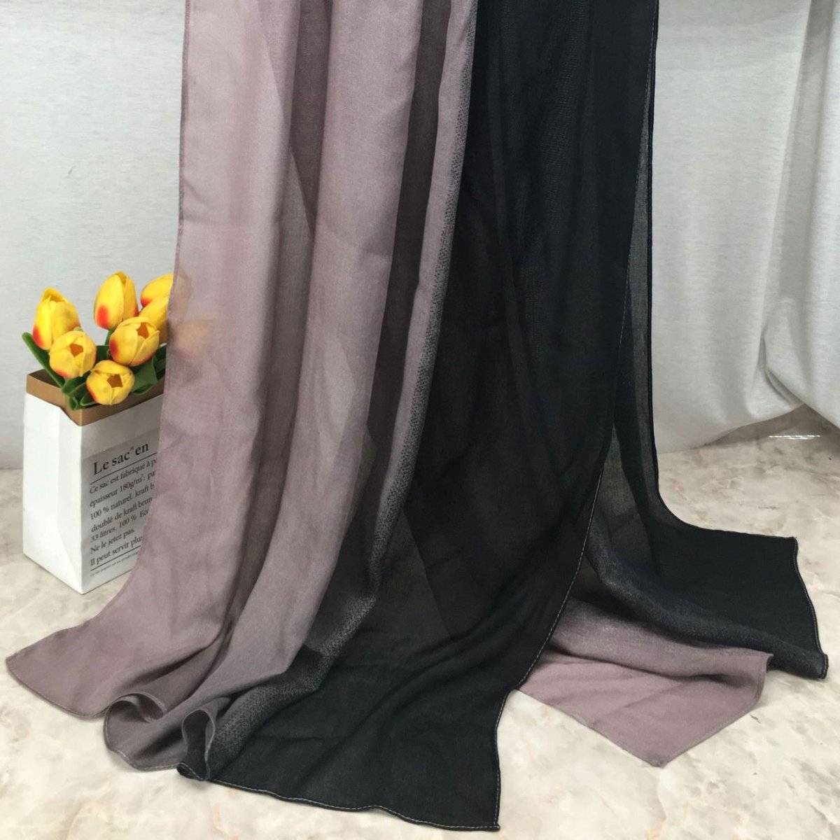Lightweight Breathable Gradient Shawl Hijab (MH194)