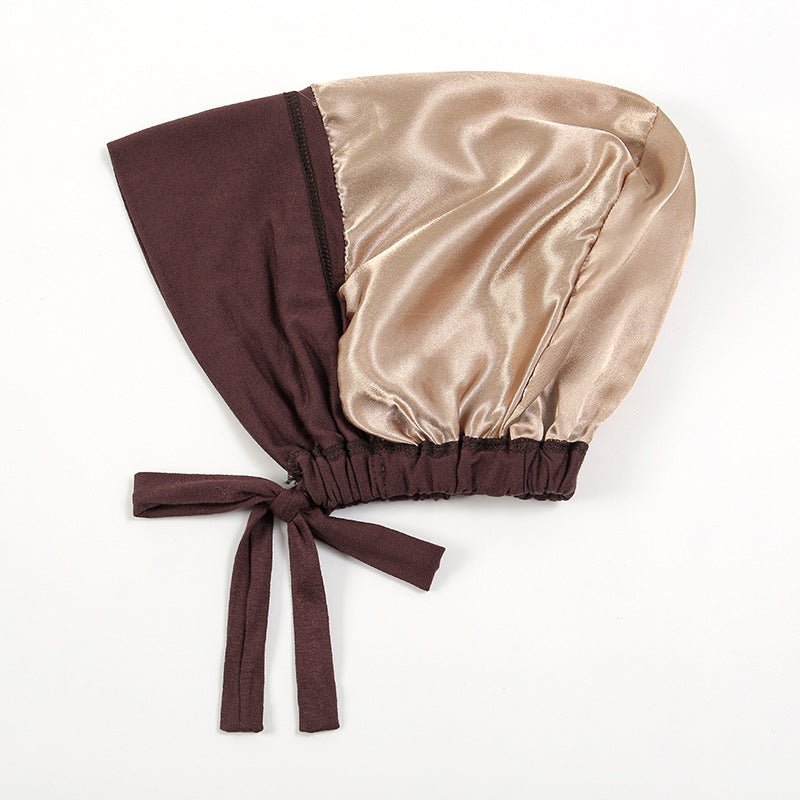 Lightweight Double Layered Satin-lined Undercap for Hijab - Comfortable and Breathable (MH023)