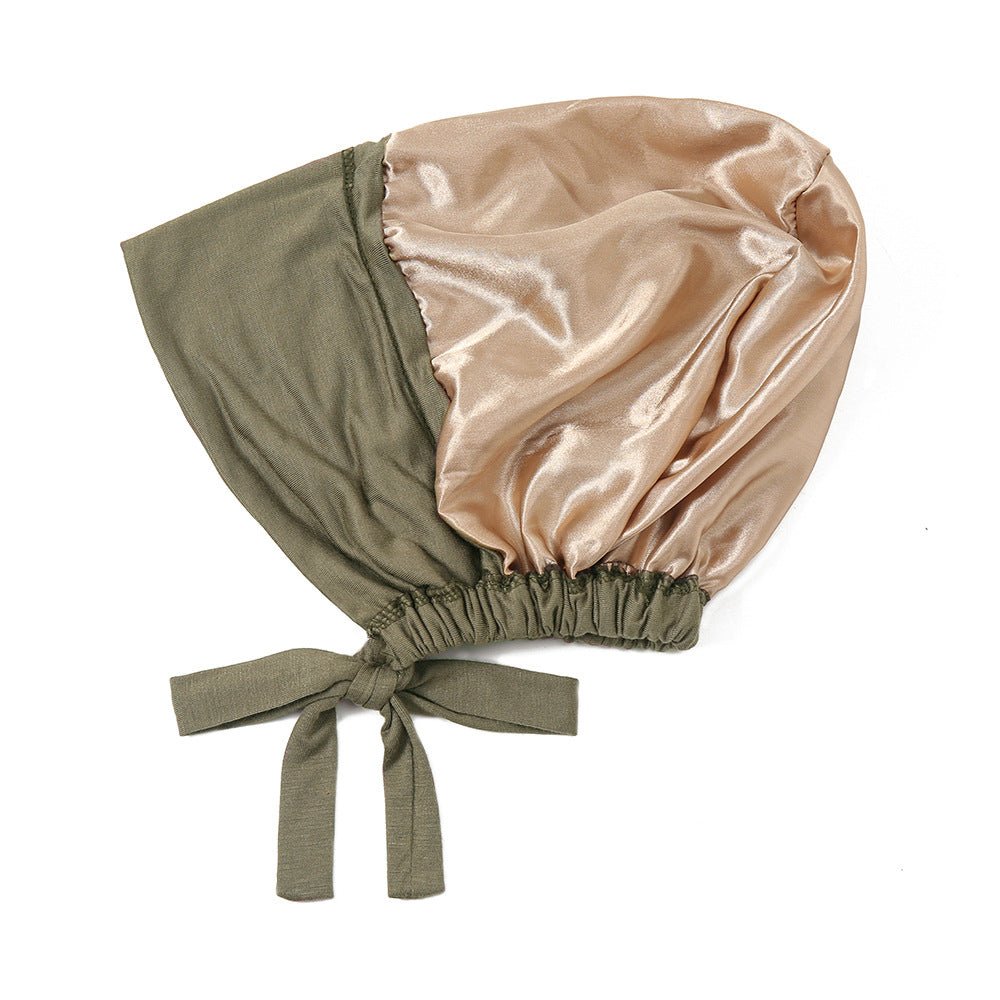 Lightweight Double Layered Satin-lined Undercap for Hijab - Comfortable and Breathable (MH023)
