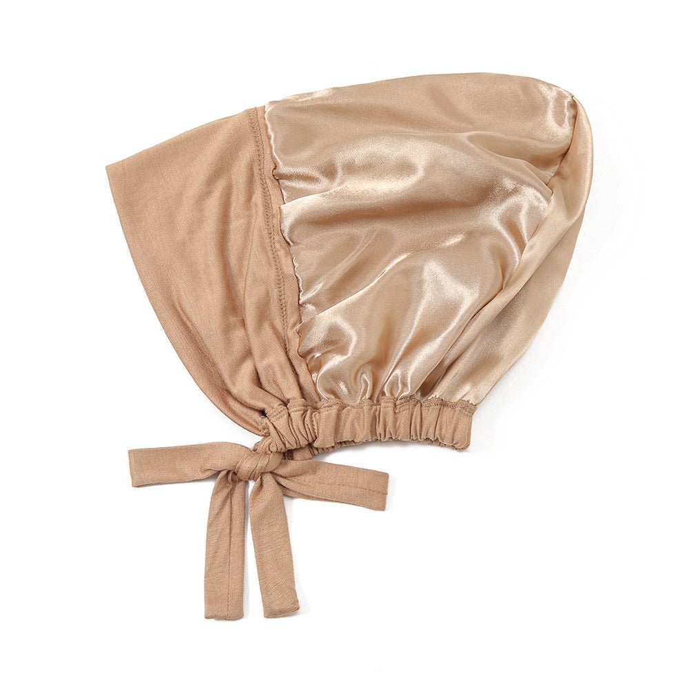 Lightweight Double Layered Satin-lined Undercap for Hijab - Comfortable and Breathable (MH023)