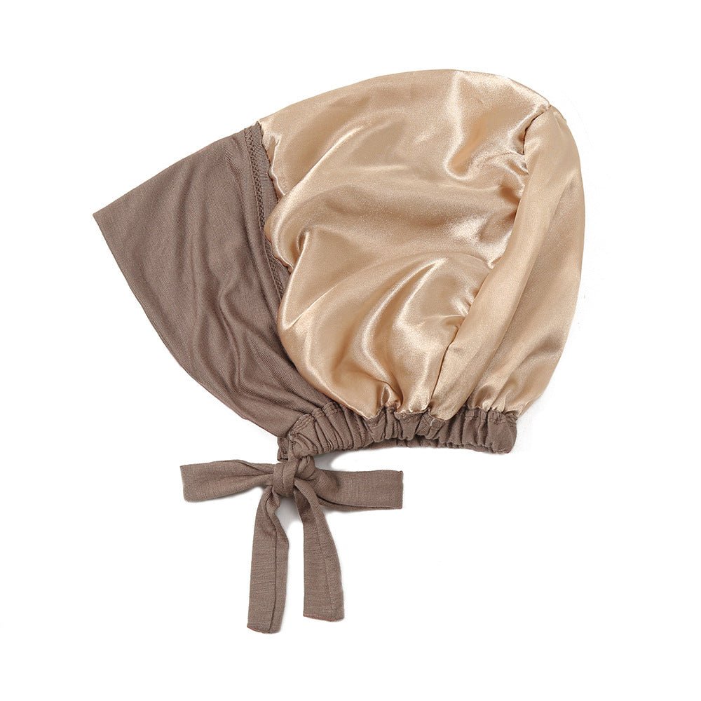 Lightweight Double Layered Satin-lined Undercap for Hijab - Comfortable and Breathable (MH023)