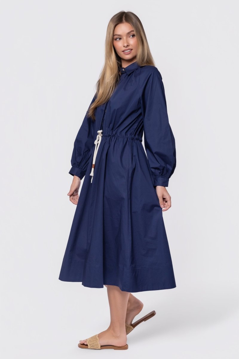 Linden Dress (Navy)