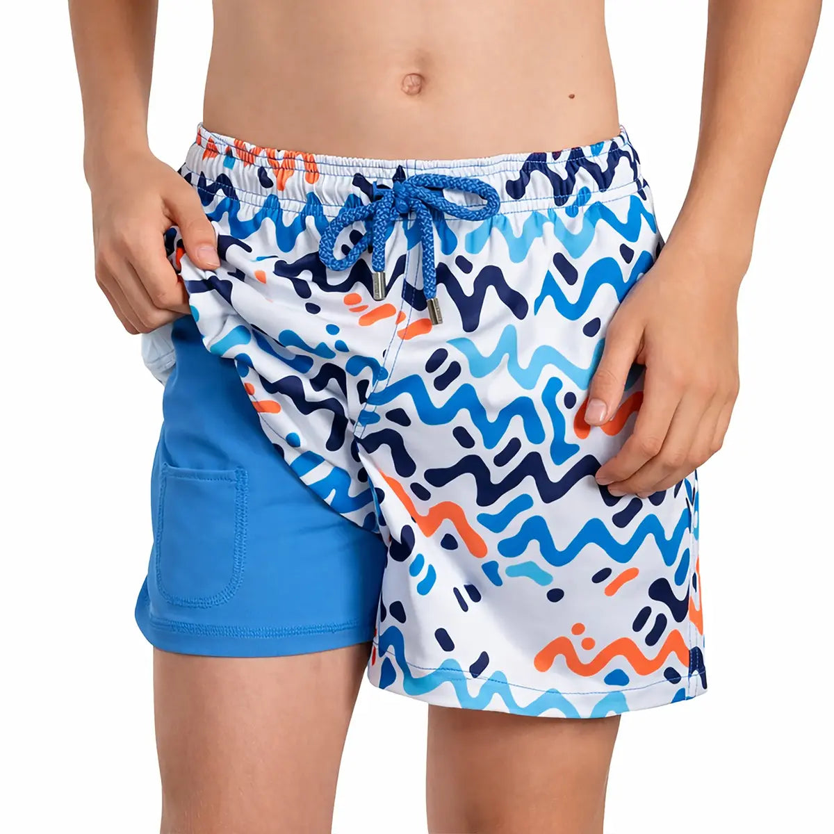 Boys Hybrid Swim & Play Shorts – Line Rush - Ocean and Sol