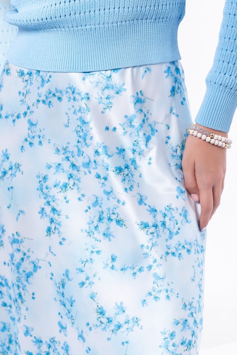 Lisa Skirt (Blue Flower)