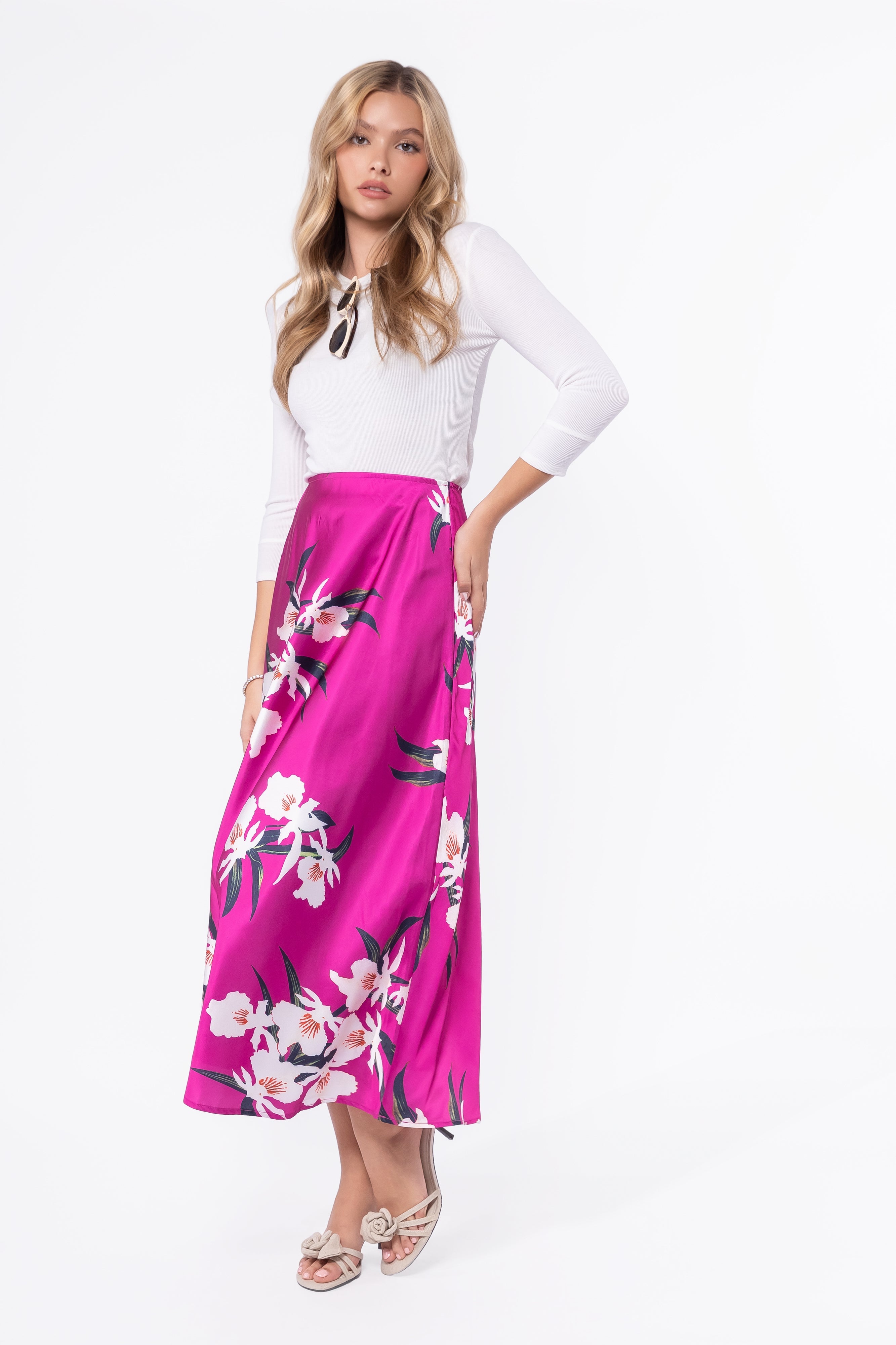 Lisa Skirt (Pink Flower)
