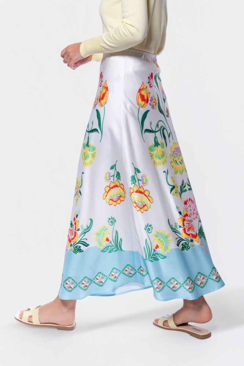 Lisa Skirt (White Pattern)