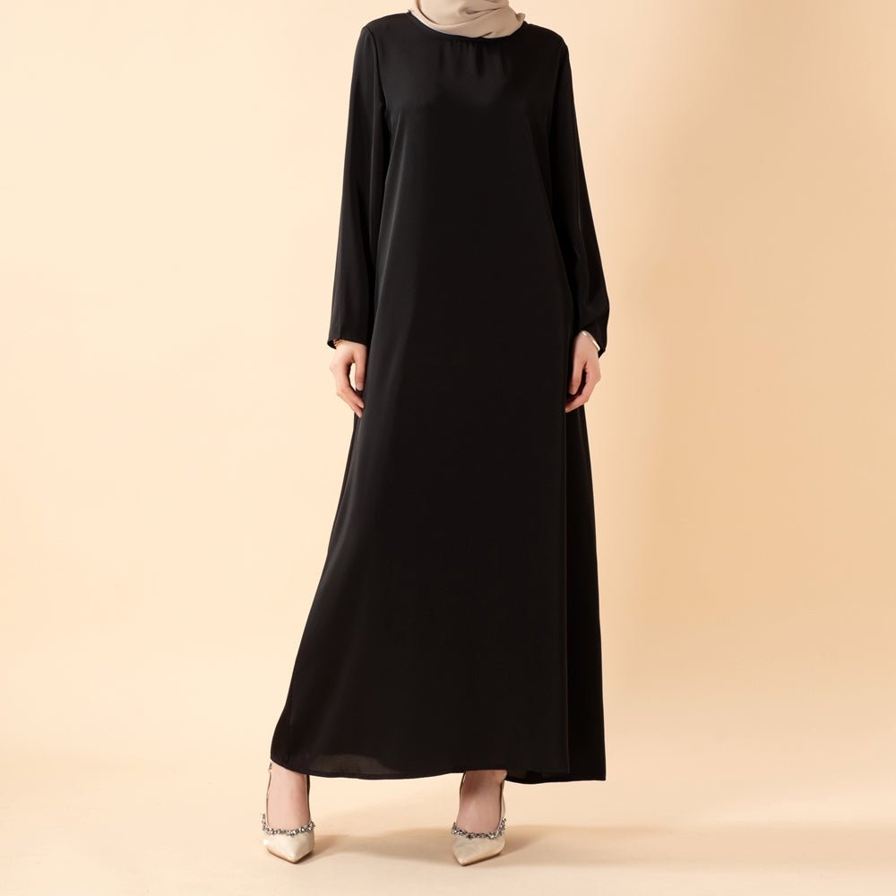 Long Sleeve Satin Inner Dress (MA061)