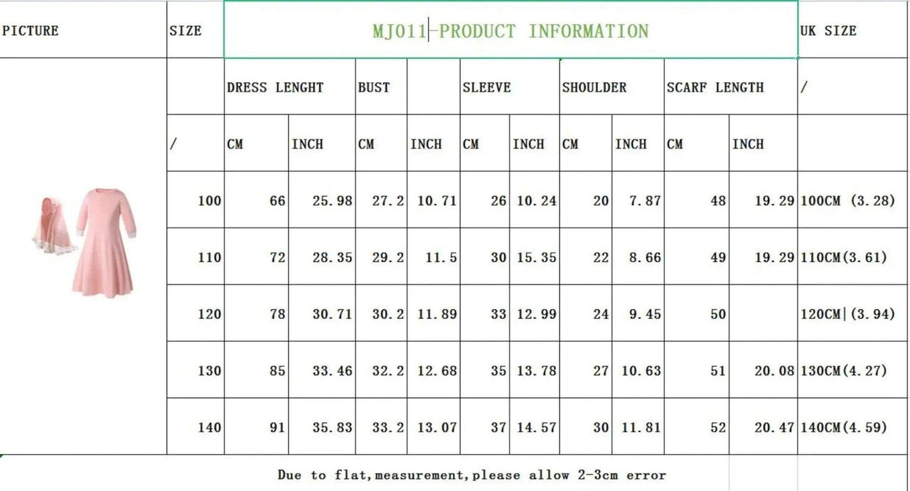 MJ011 Colorful Long-Sleeved Lace Dress with Bow Scarf Set kid