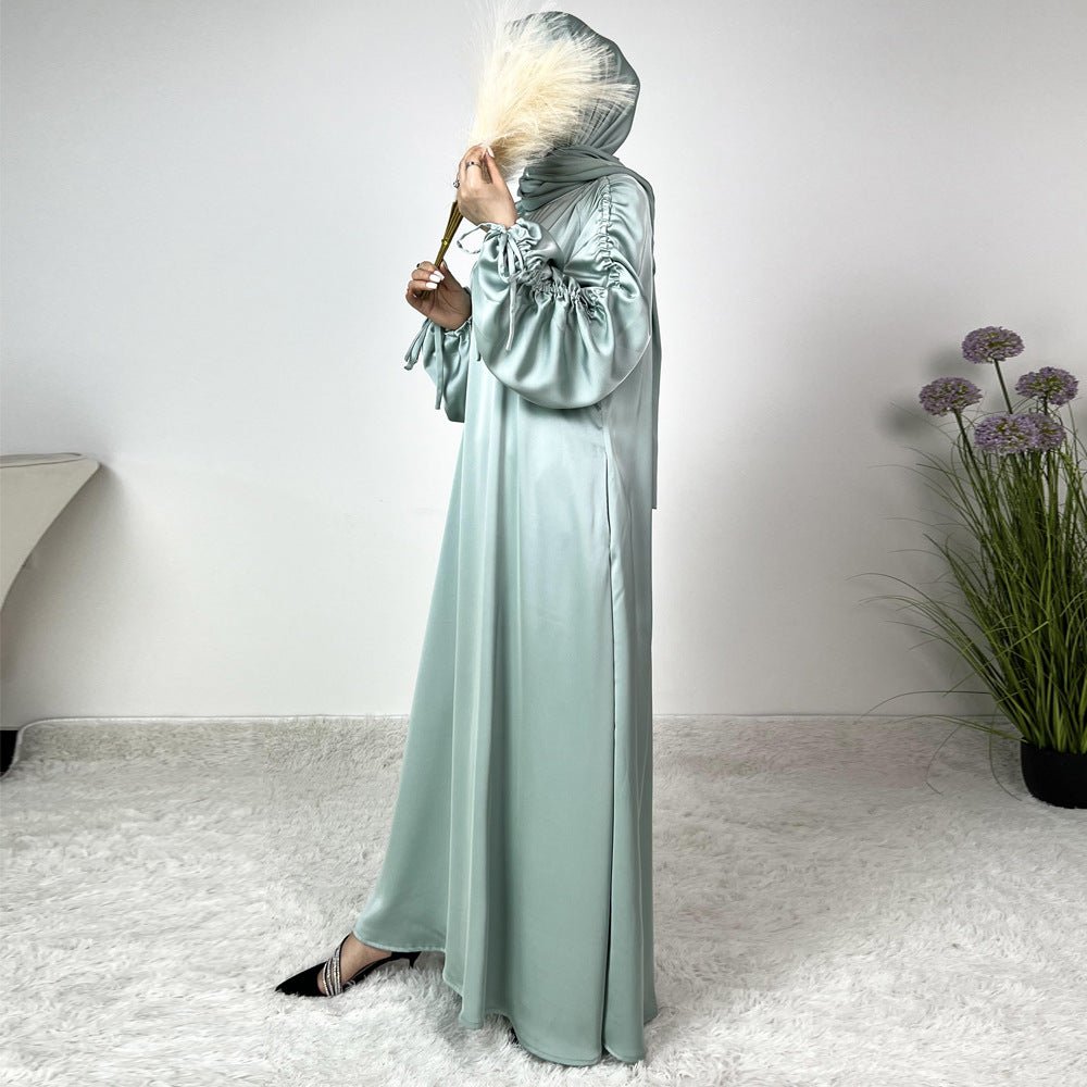 Loose Swing Adjustable Lantern Sleeve Abaya Dress (MA167)